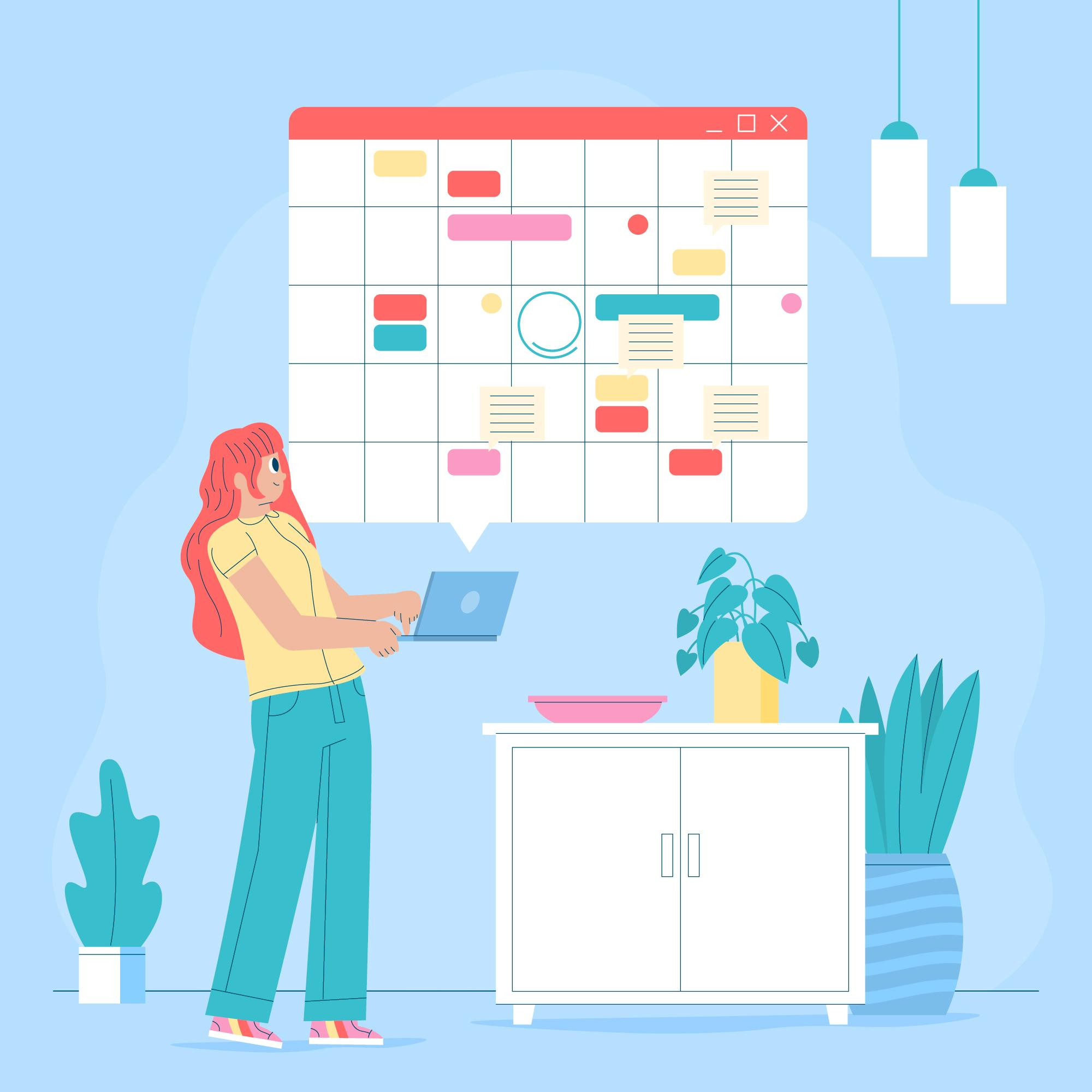 Weekly Check ins Illustration