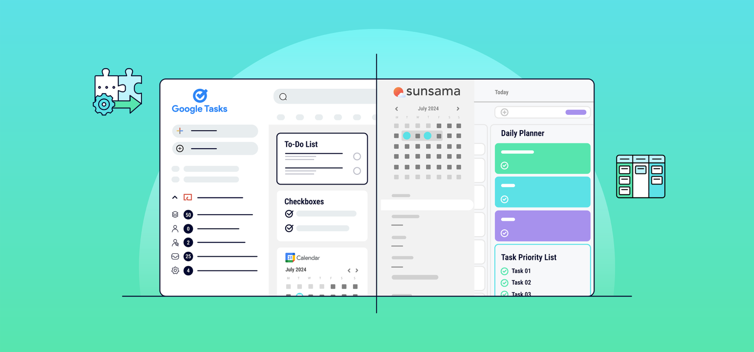 SG Google Tasks vs Sunsama V.