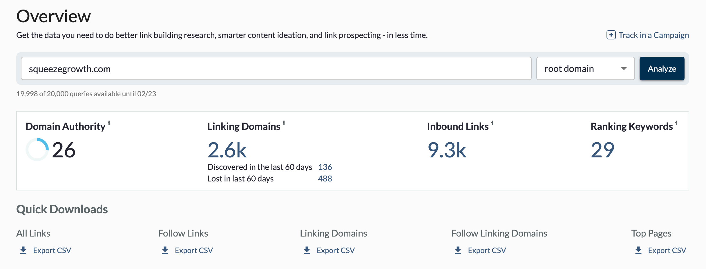 Link Research overview