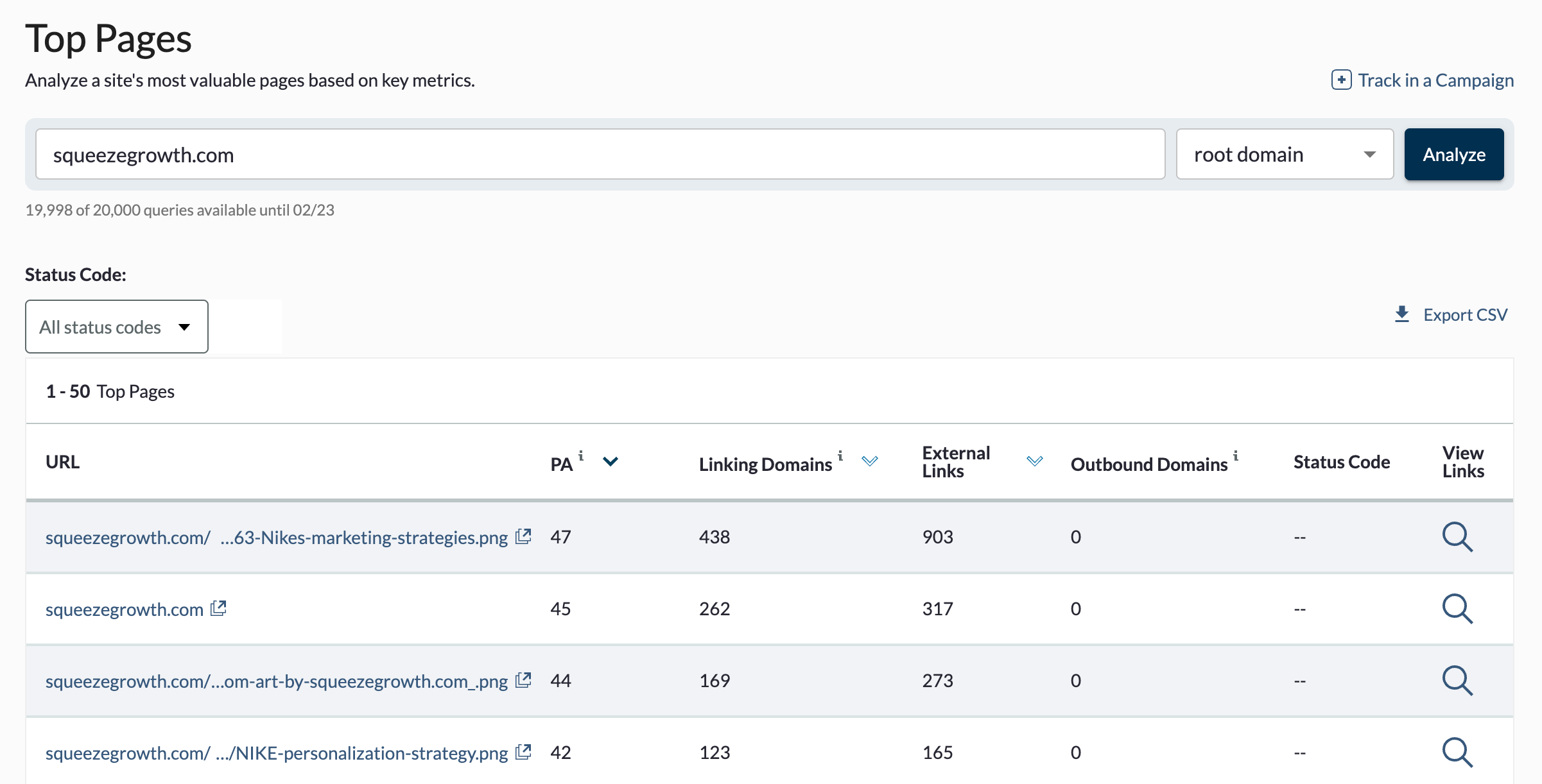 Top Pages