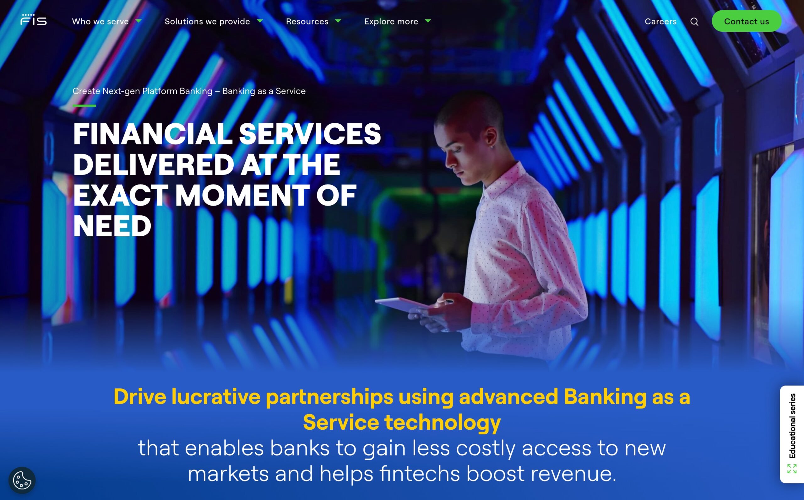 Finanza incorporata di FIS