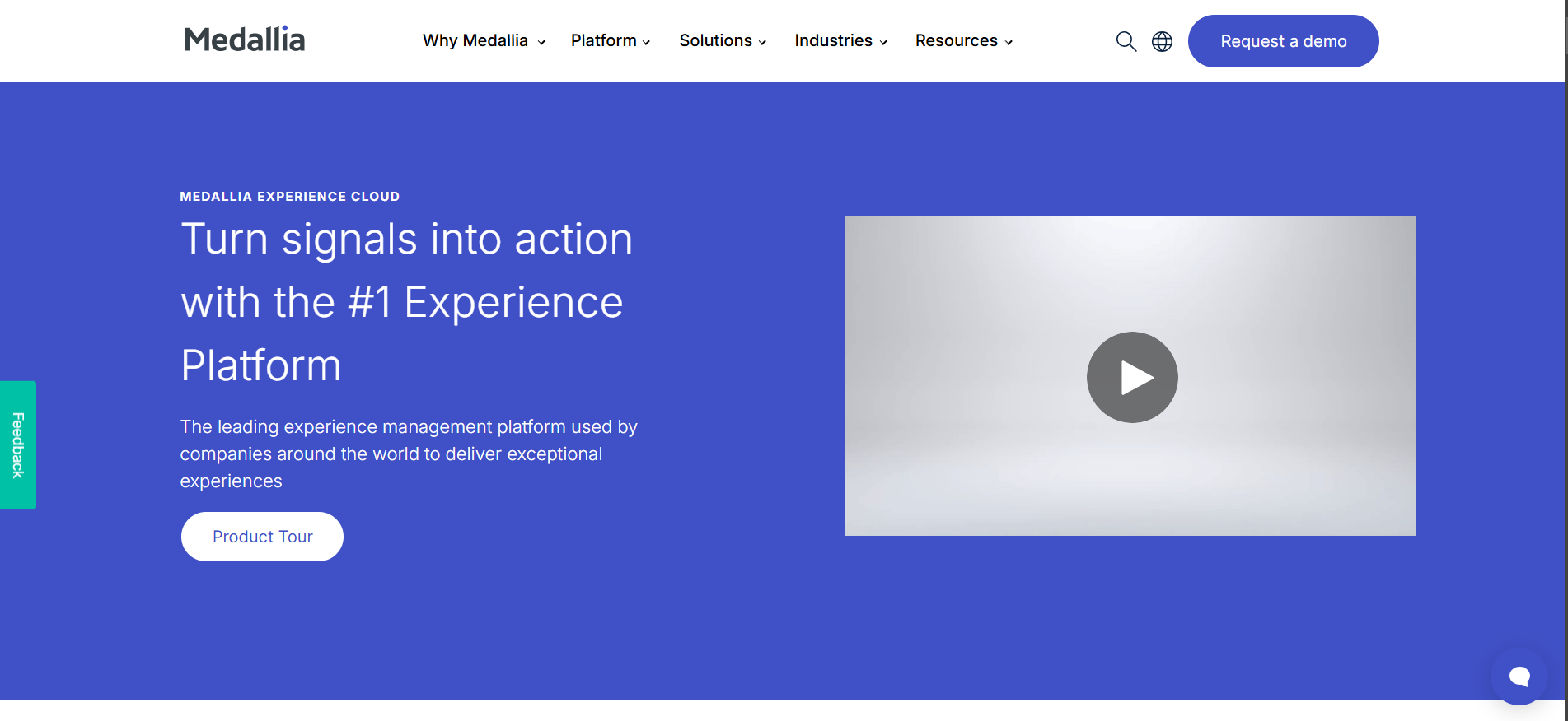 Medallia Homepage Medallia Homepage