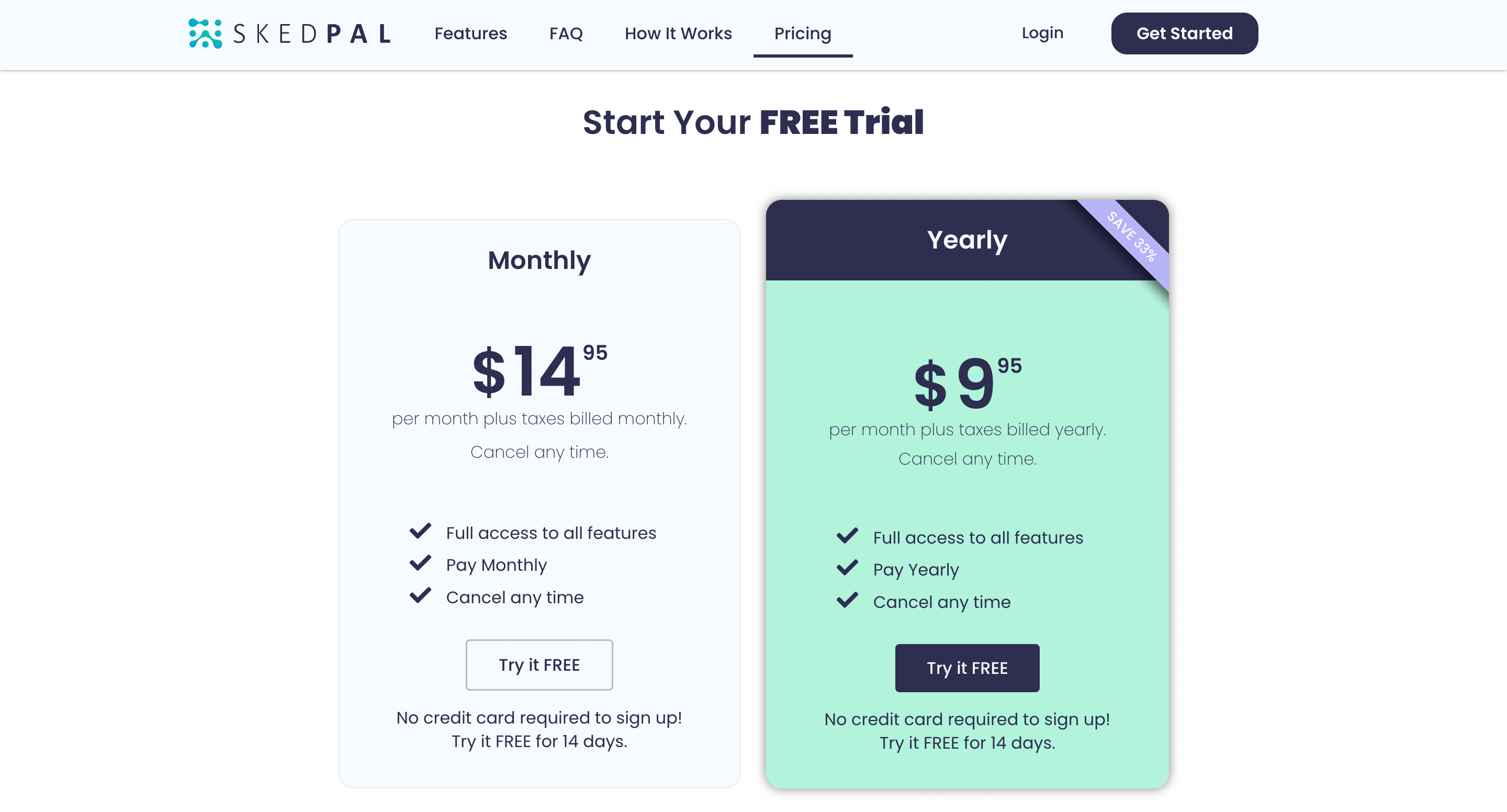 SkedPal pricing