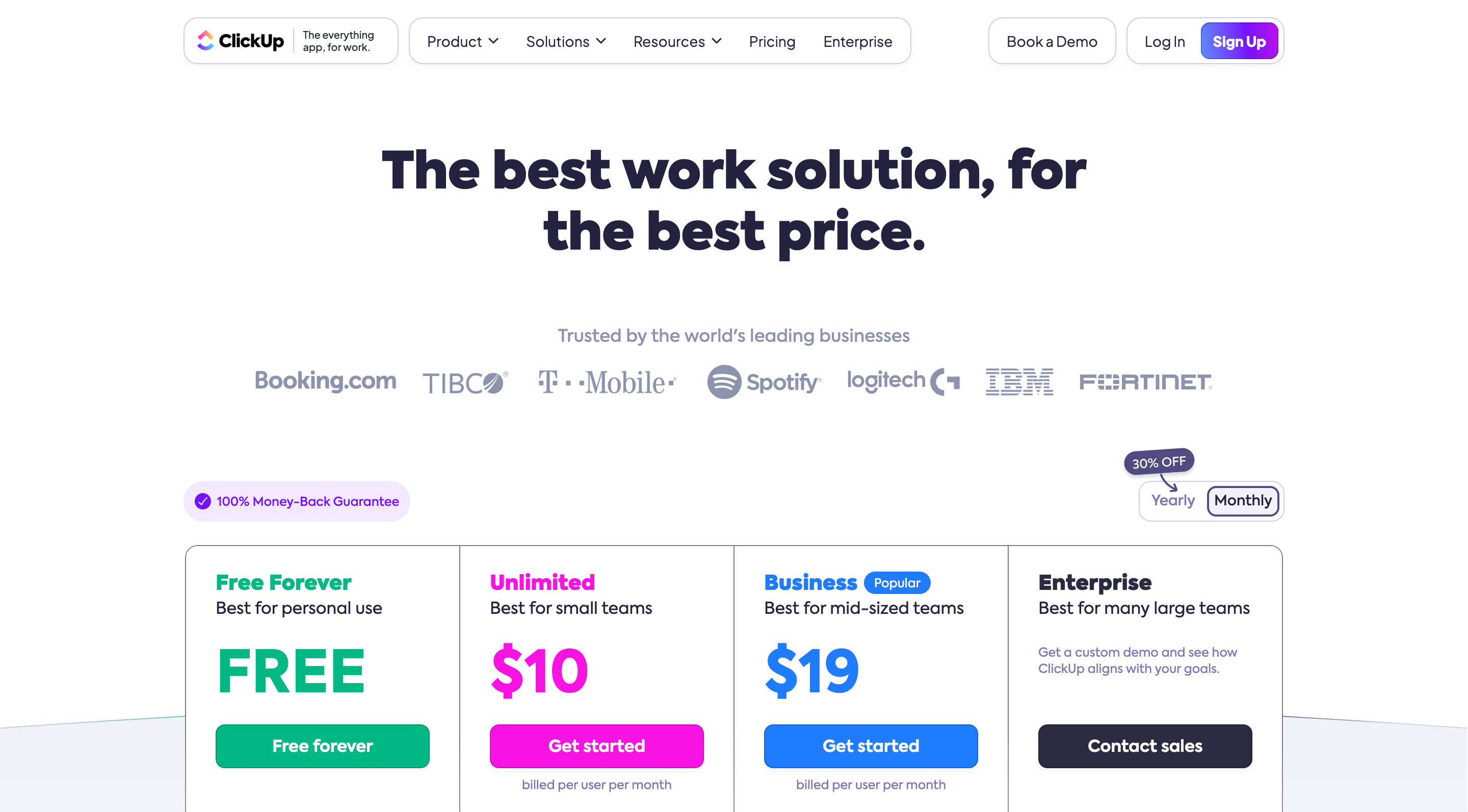 ClickUp pricing