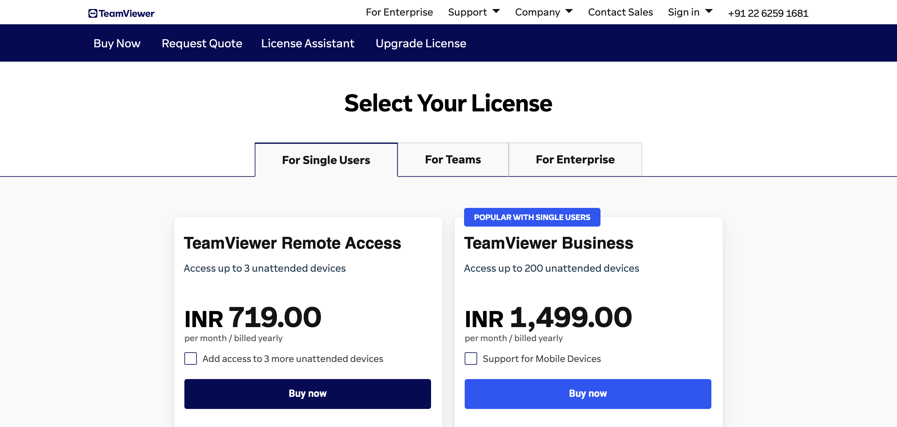Teamviewer Remote pricing