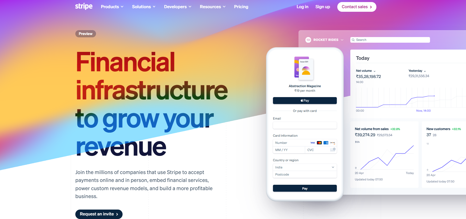 Stripe Homepage
