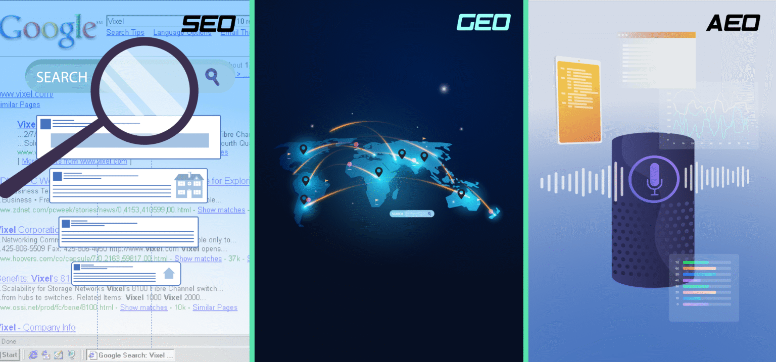 seo vs geo vs aeo