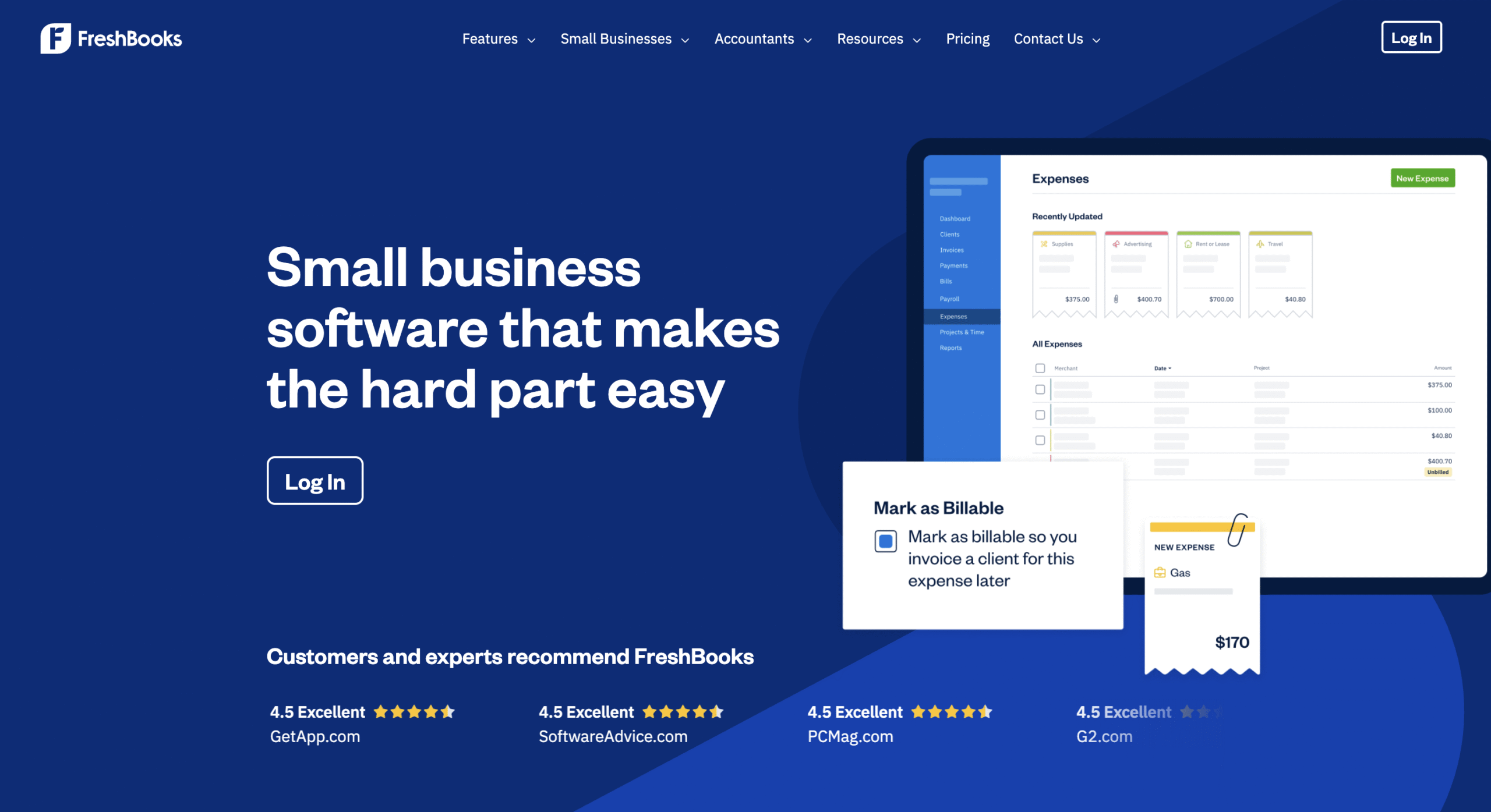 Freshbooks Hero