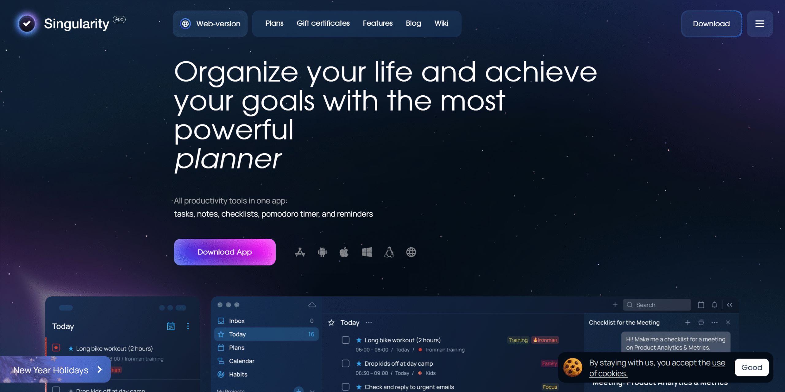 Singularity app