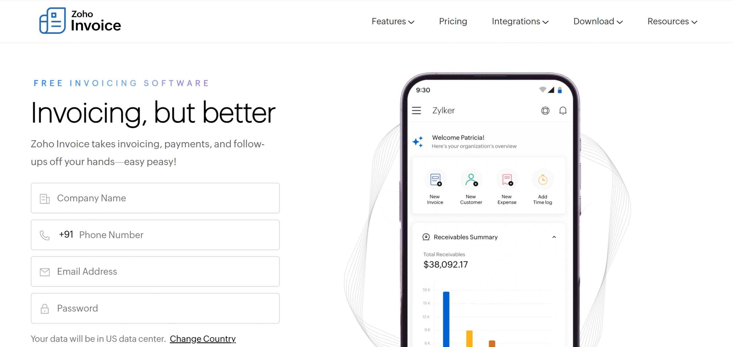zoho invoice