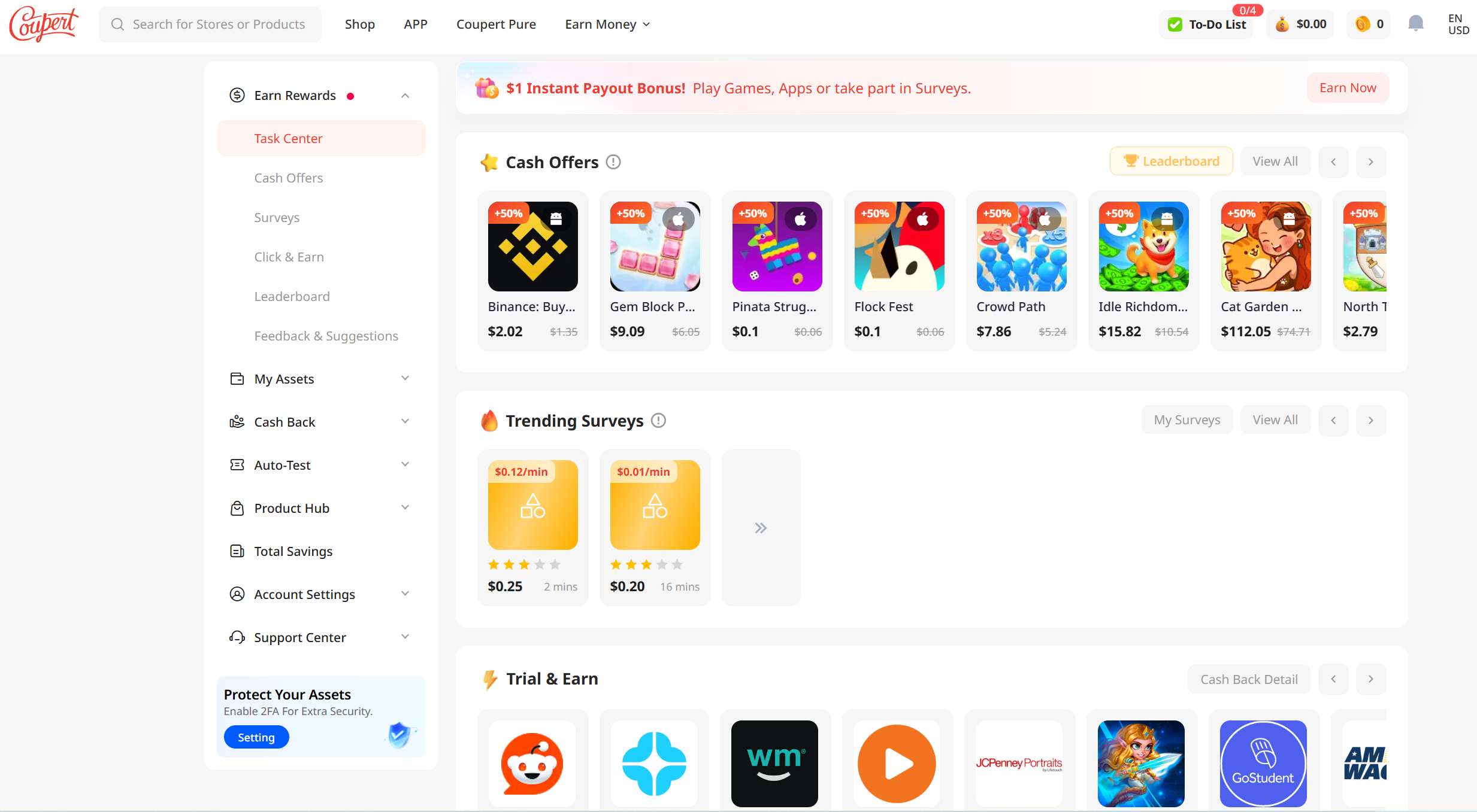 coupert signup coupert account