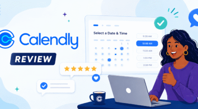 Calendly review with happy user