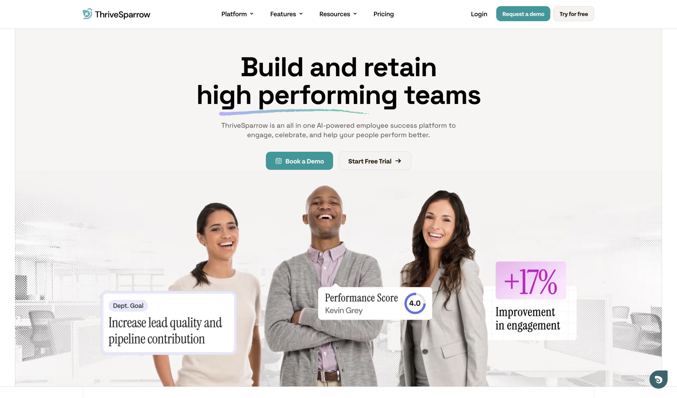 ThriveSparrow homepage