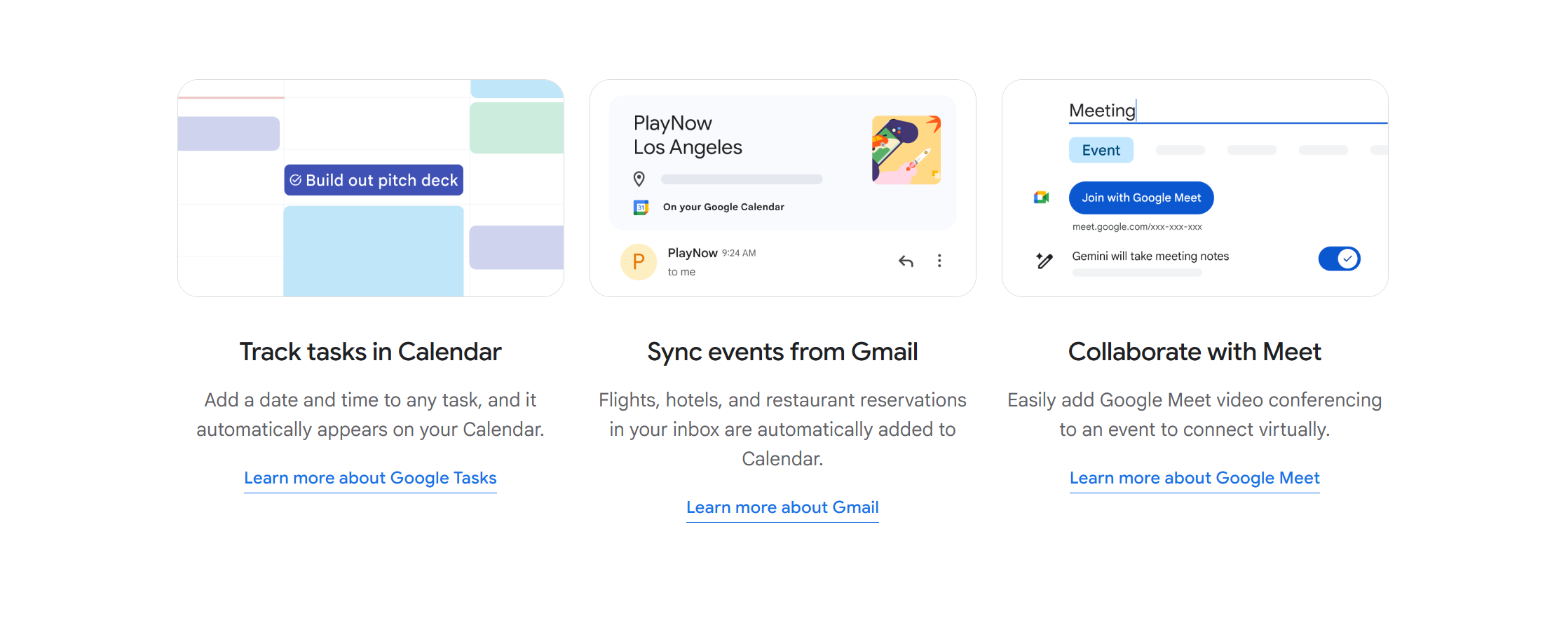 google calendar integration