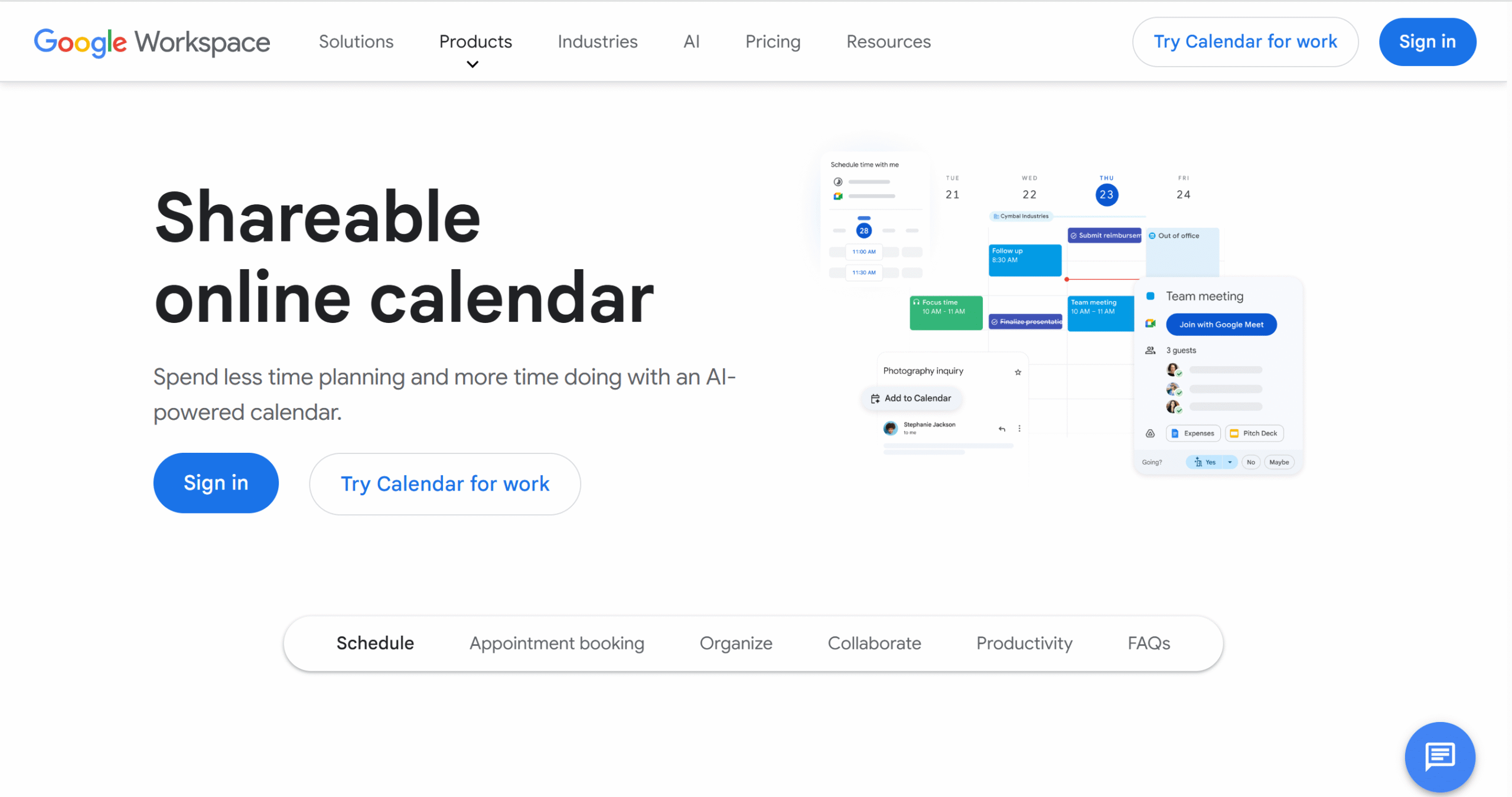 google calendar