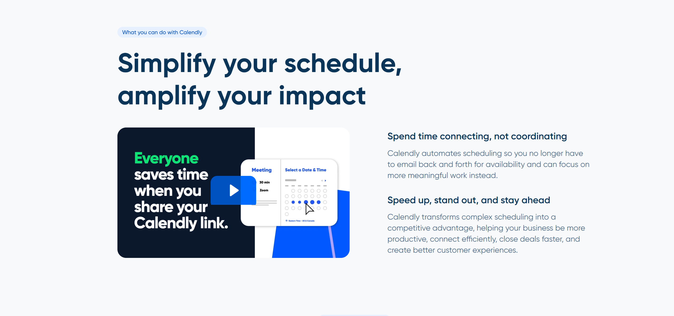 why do you need calendly