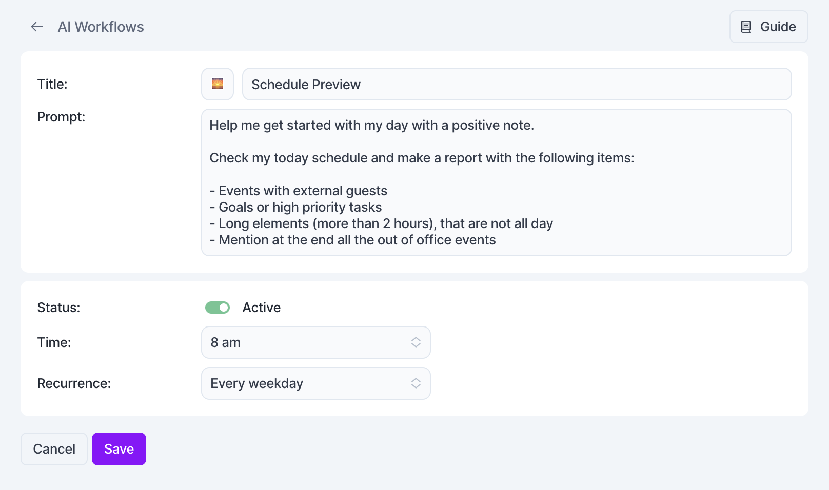 Akiflow AI Workflows Akiflow AI Workflows