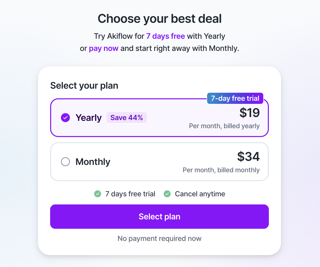 Akiflow Pricing Akiflow Pricing