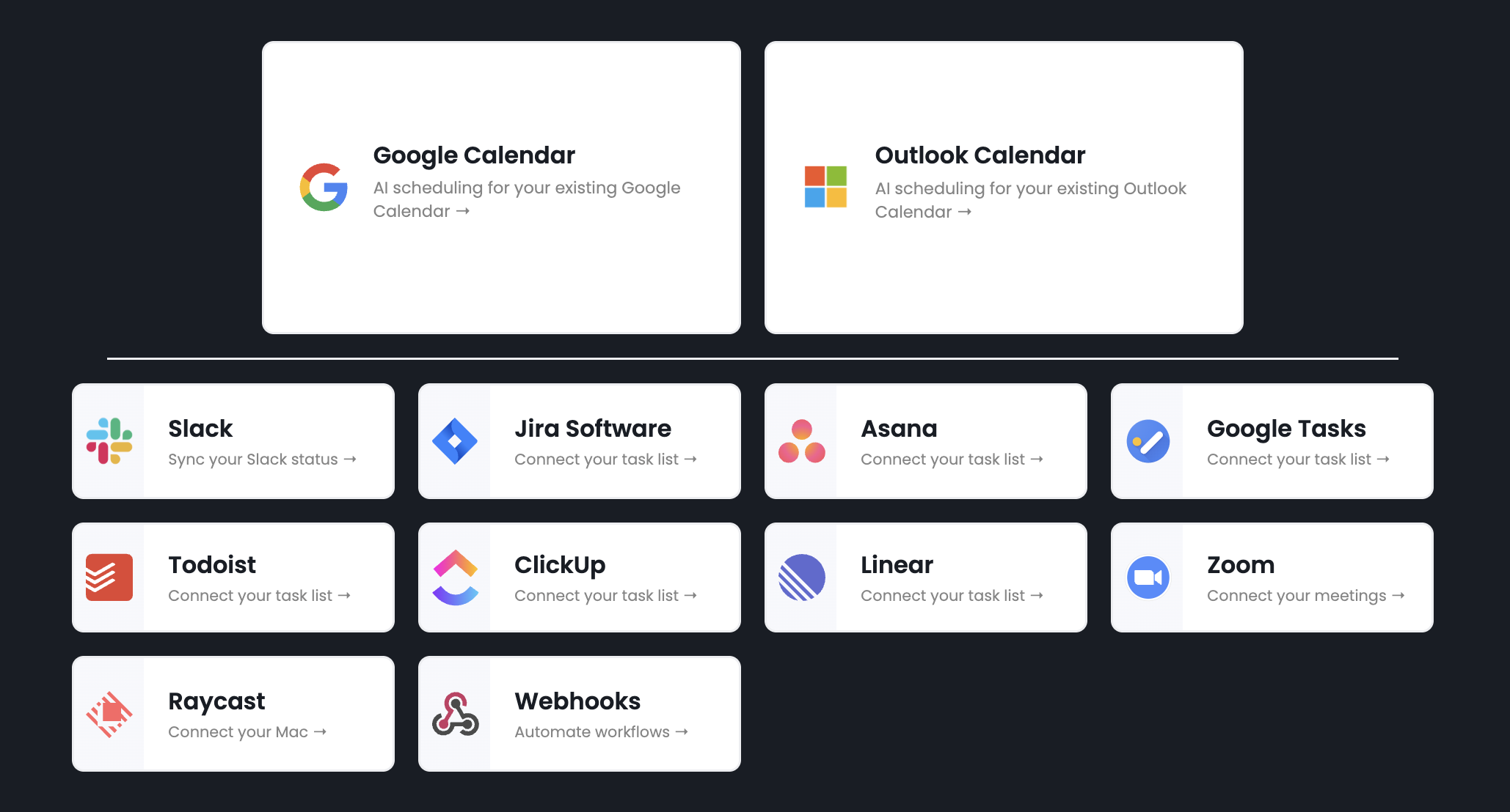Reclaim Integrations