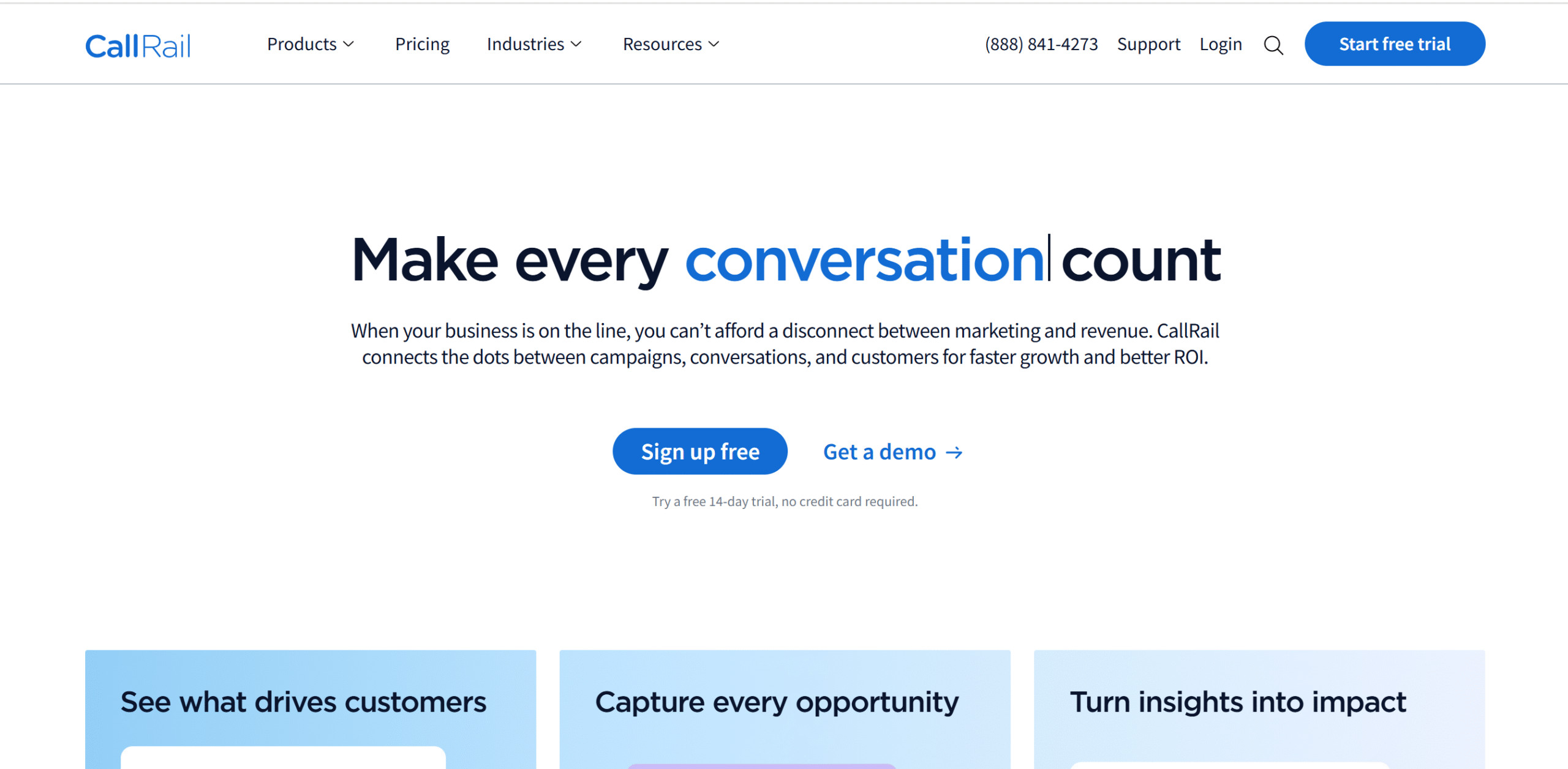CallRail call tracking and lead attribution dashboard