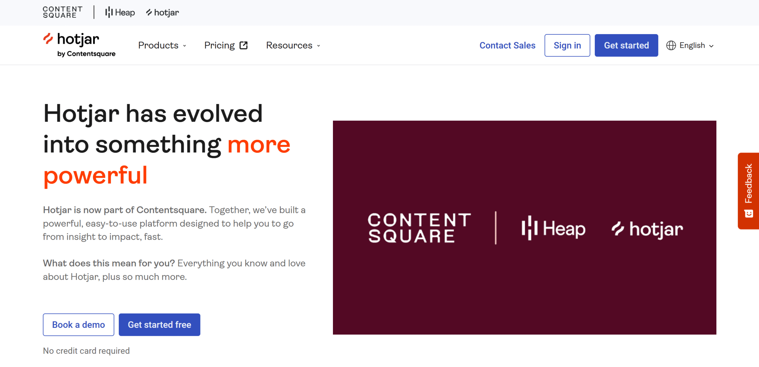 Contentsquare behavior analytics Contentsquare and Hotjar behavior analytics dashboard