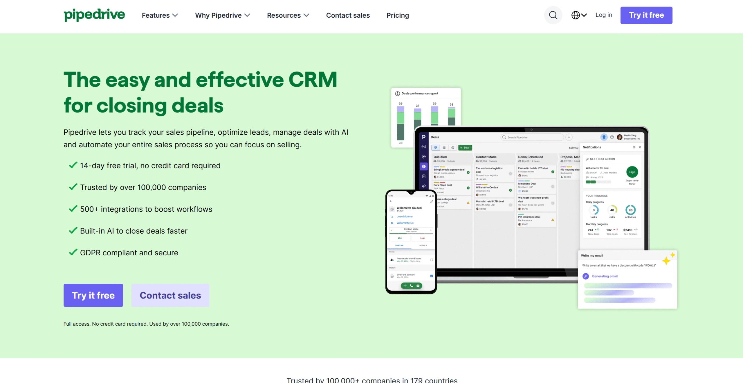 pipedrive Pipedrive CRM lead tracking and sales pipeline dashboard