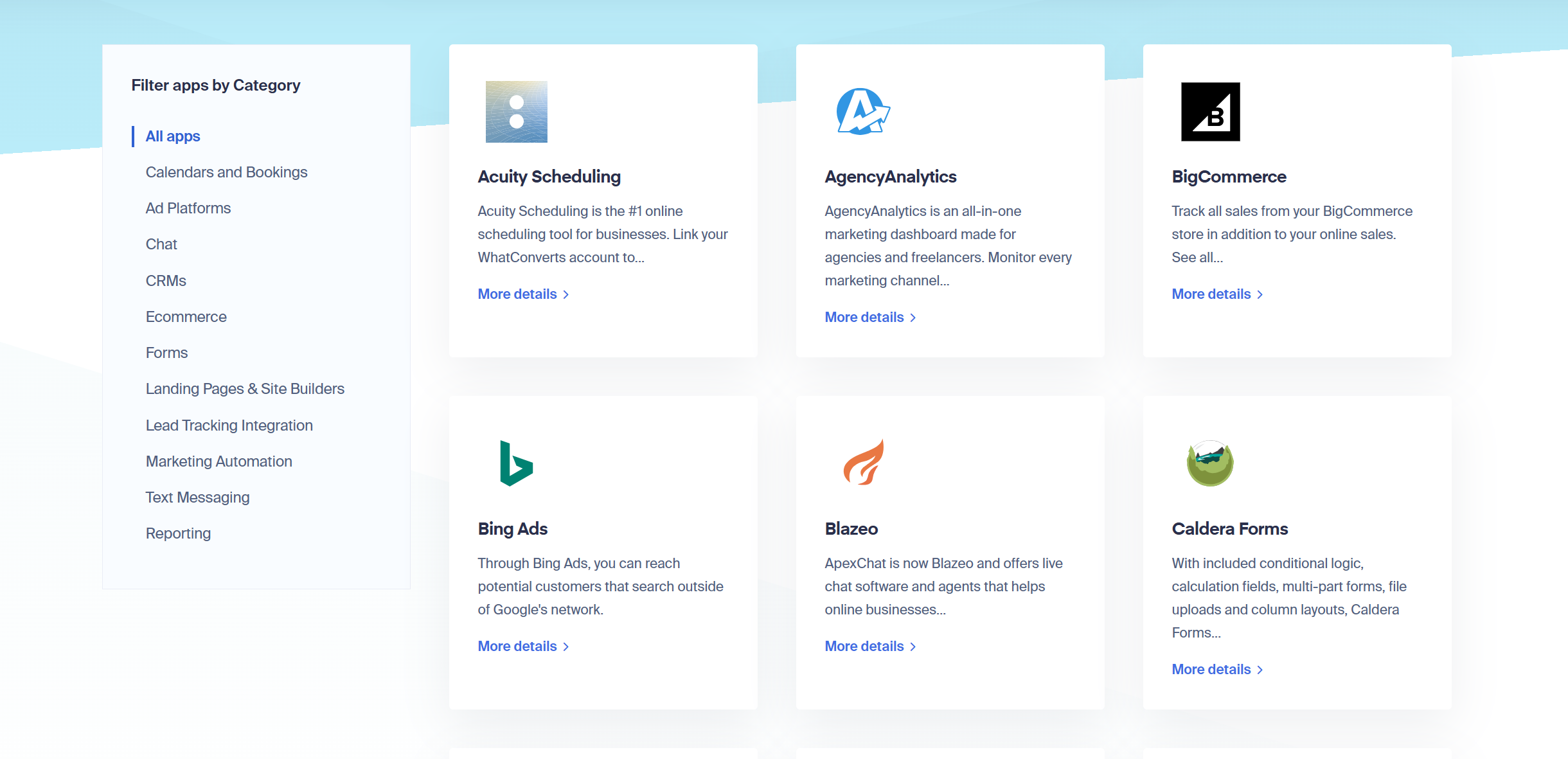 whatconverts integration