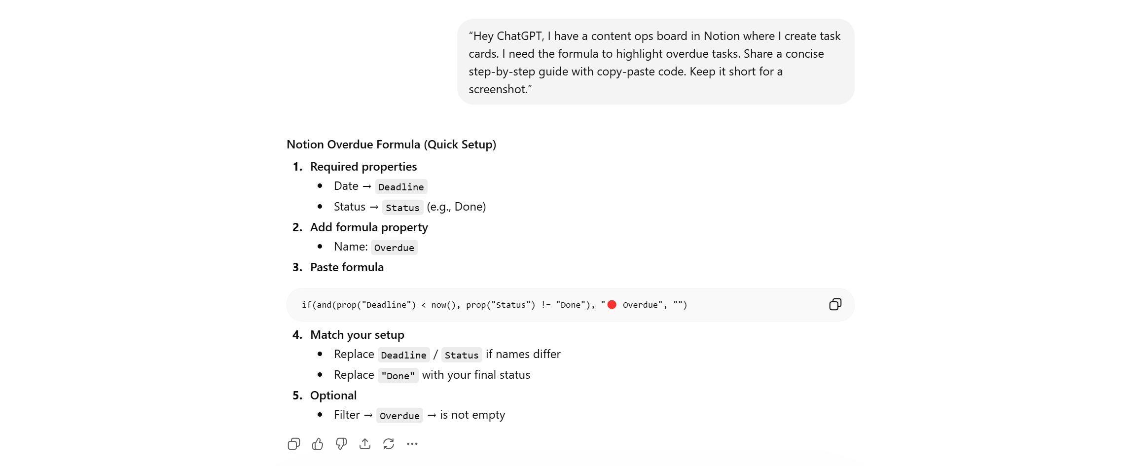 notion overdue formula