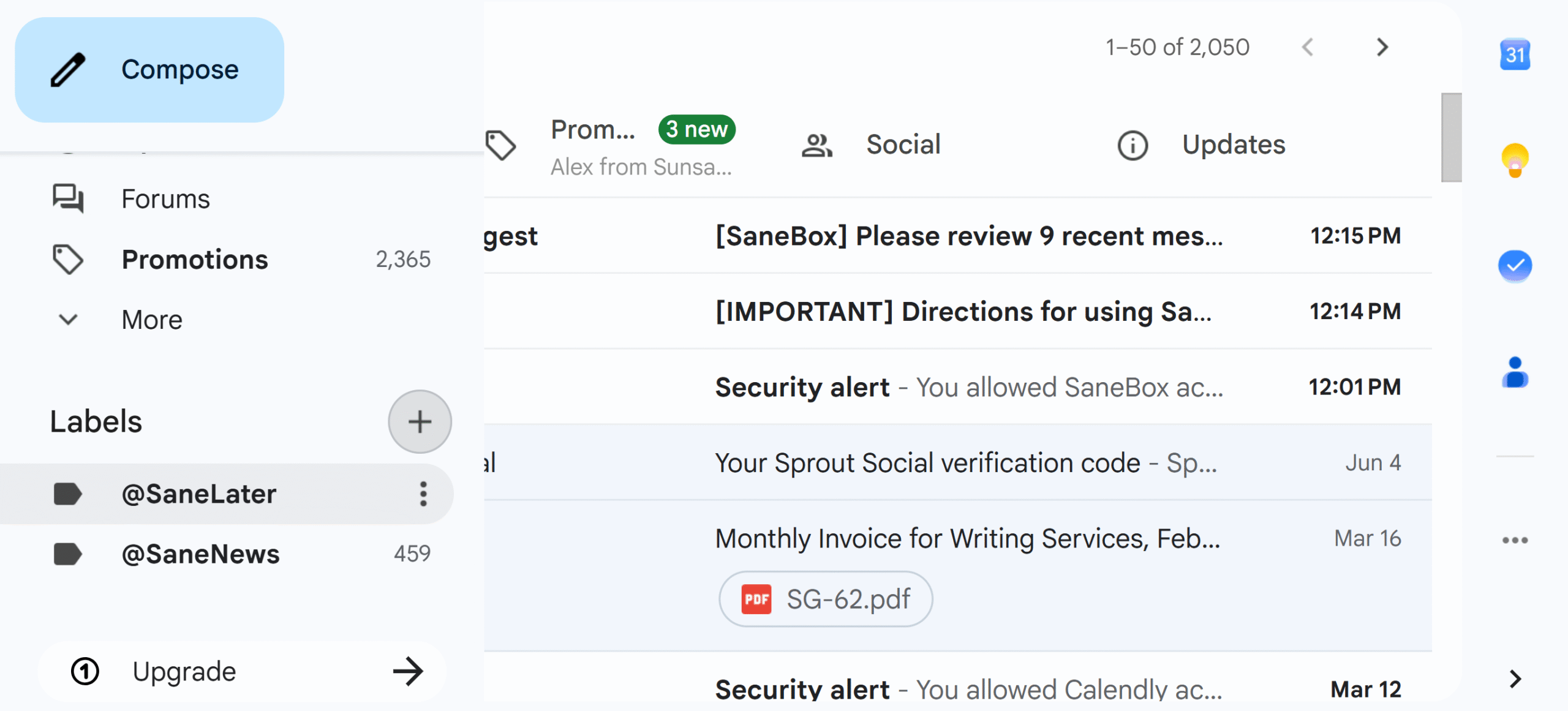 Sanebox folder Sanebox folder