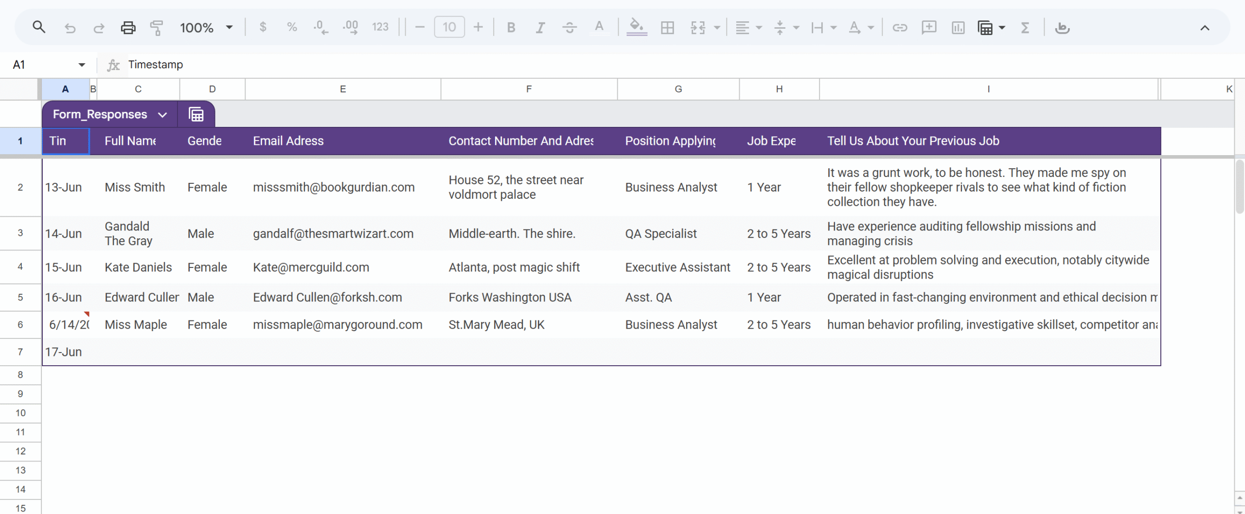 build your database