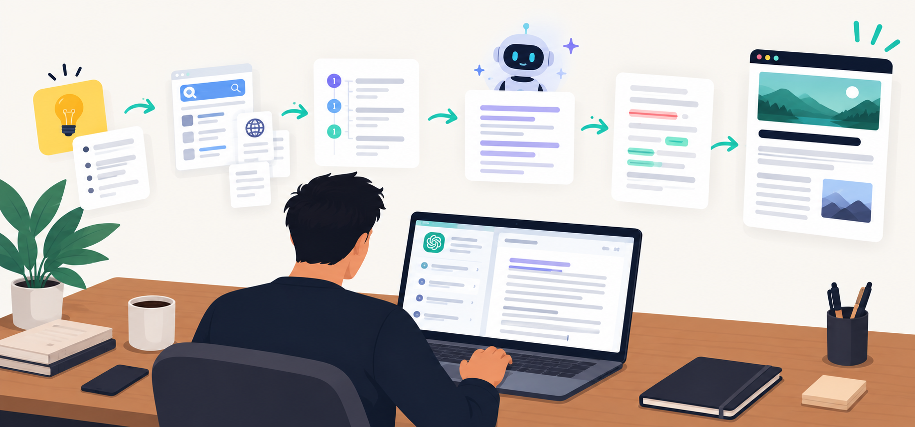 zHow I Write a , Word Blog Post in Hours With AI