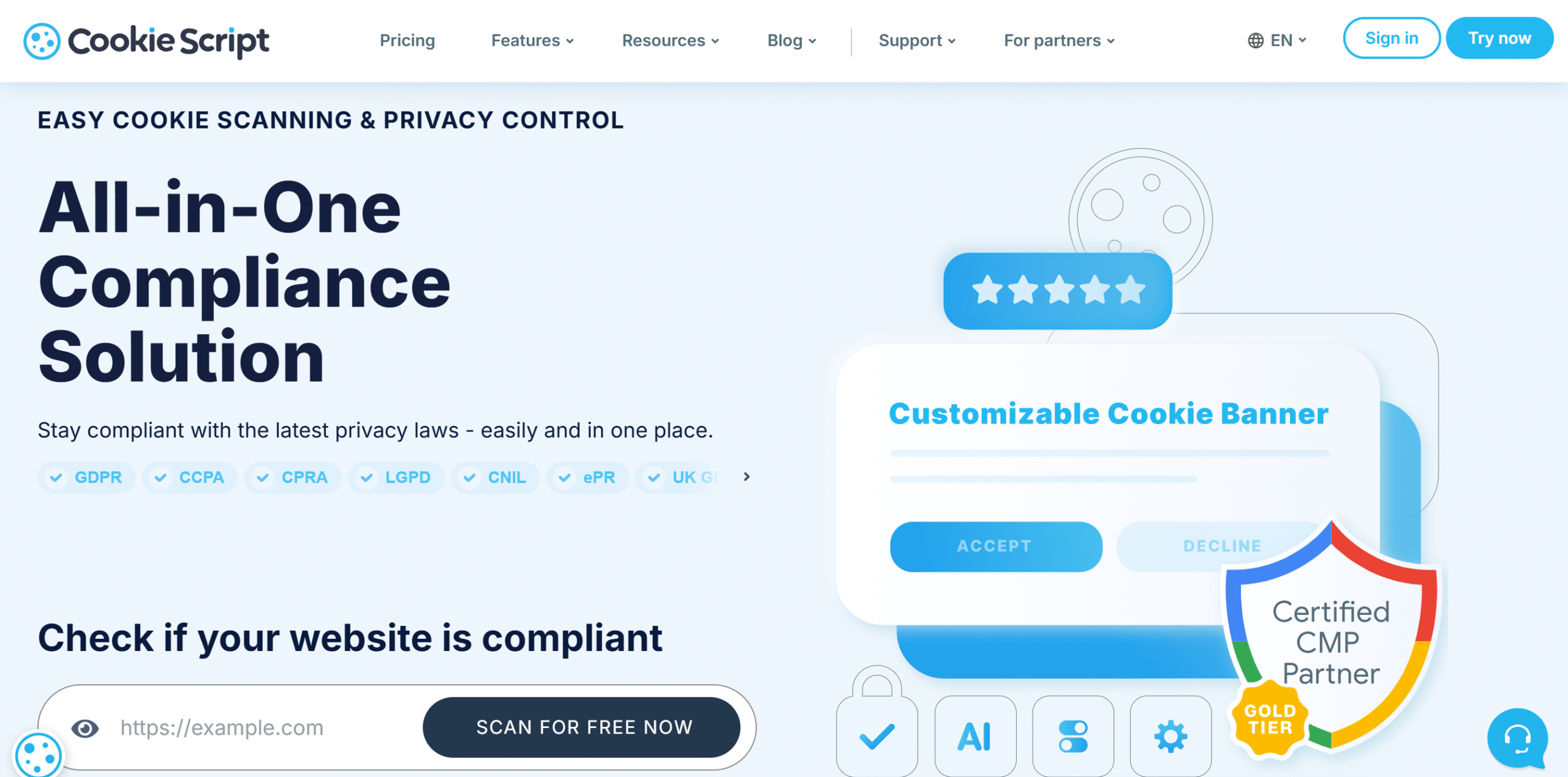 CookieScript CookieScript consent management platform