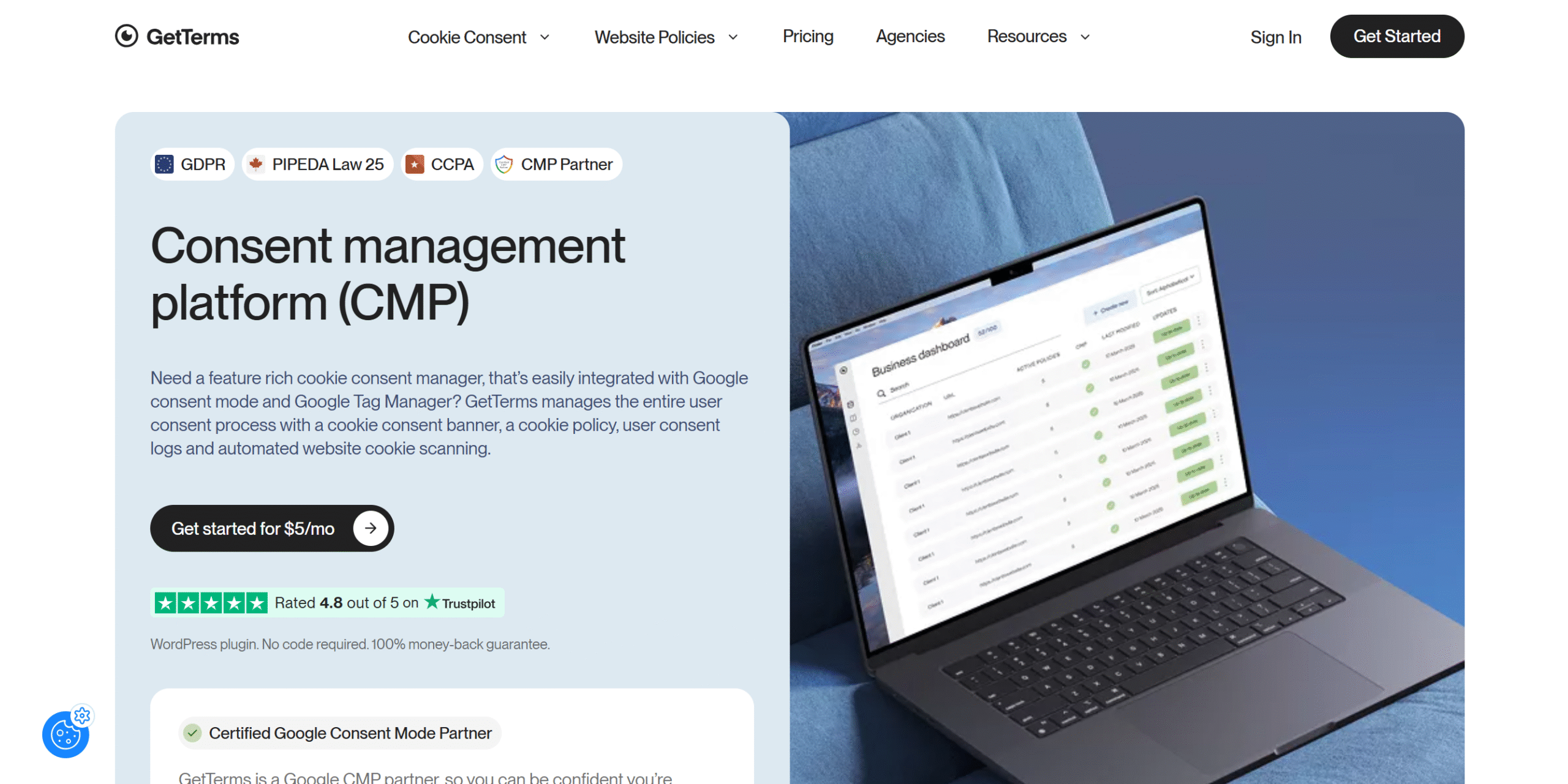 GetTerms GetTerms consent management platform