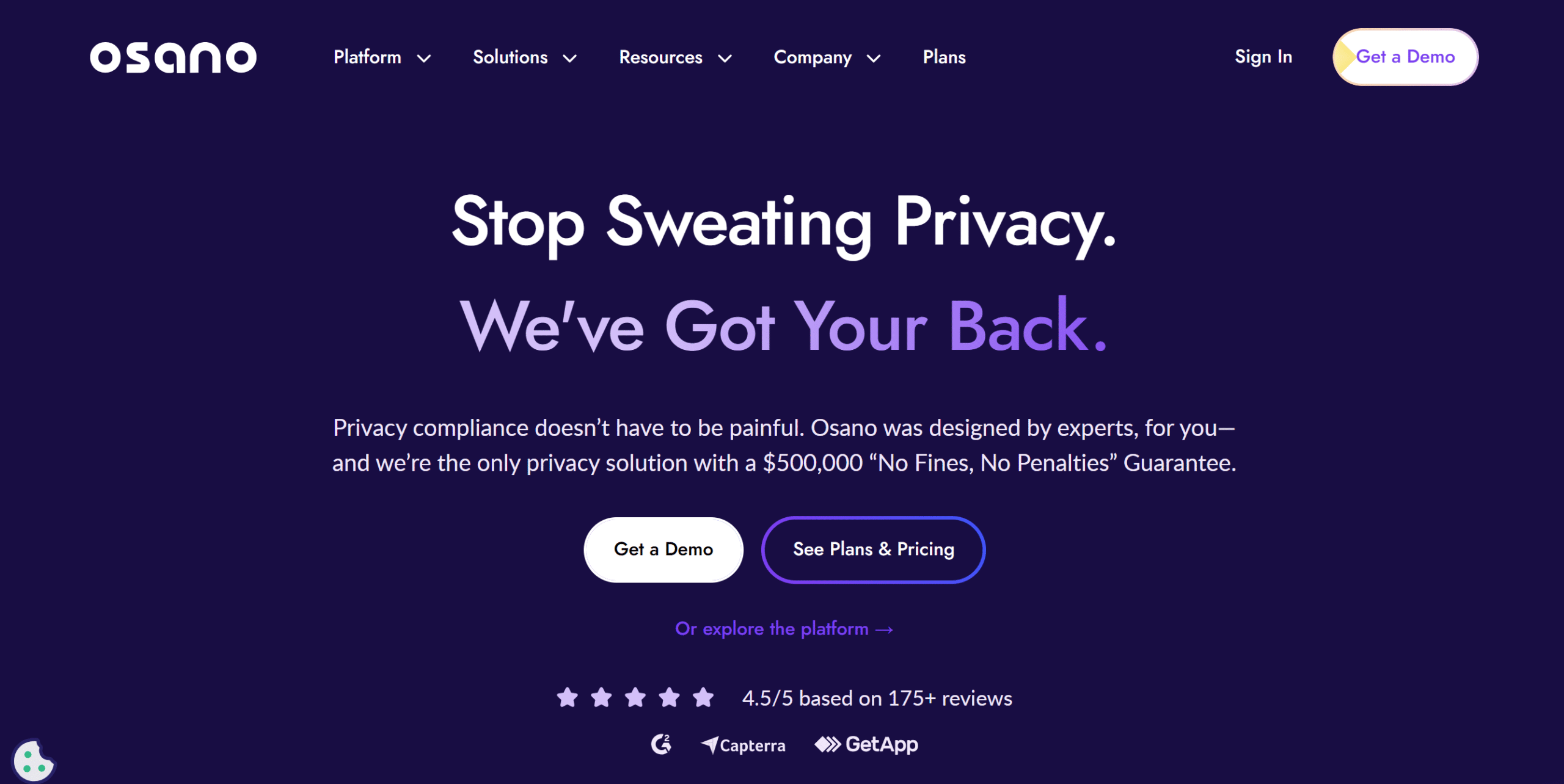 Osano Osano consent management platform