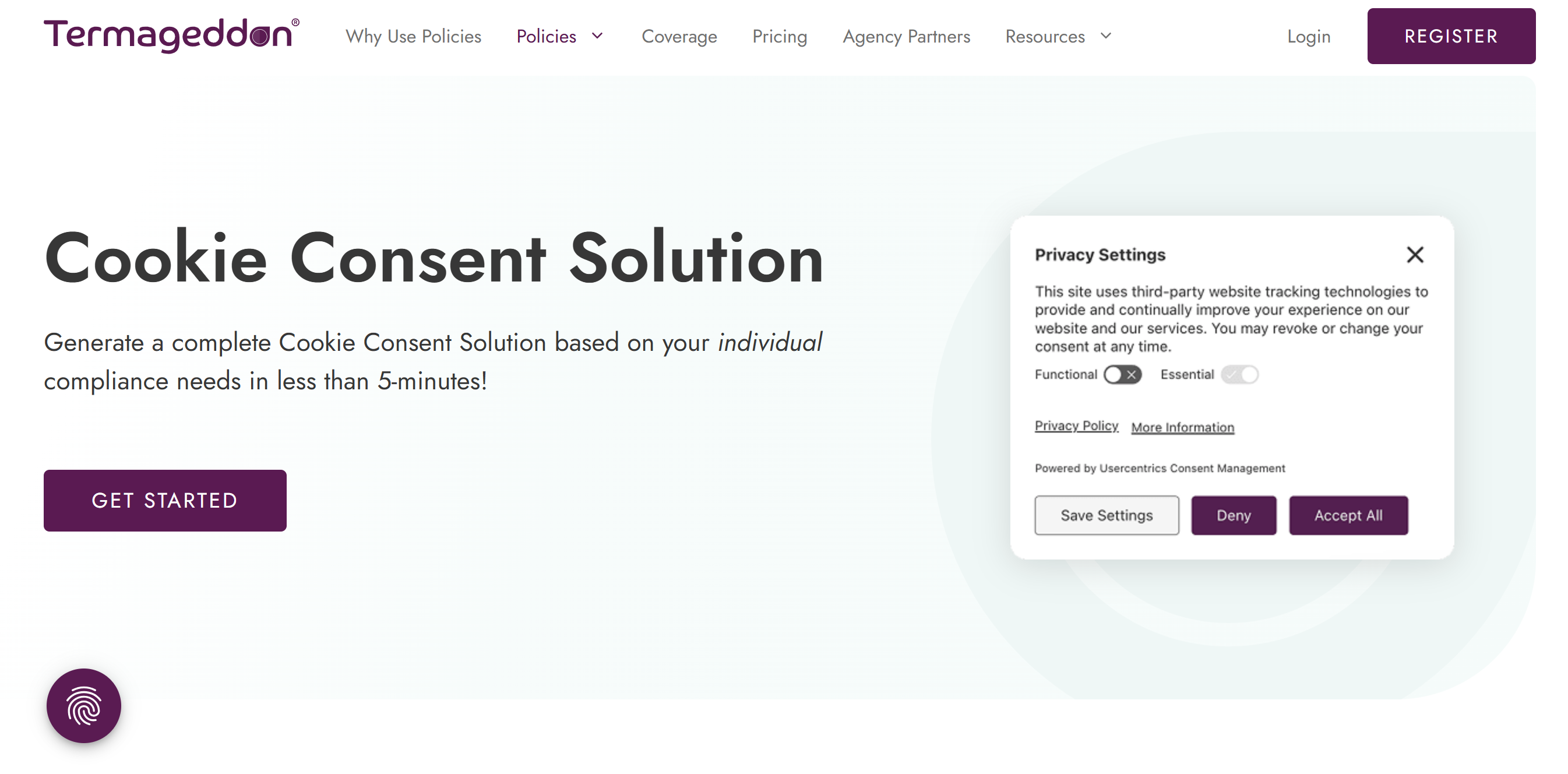 Termageddon Termageddon consent management platform