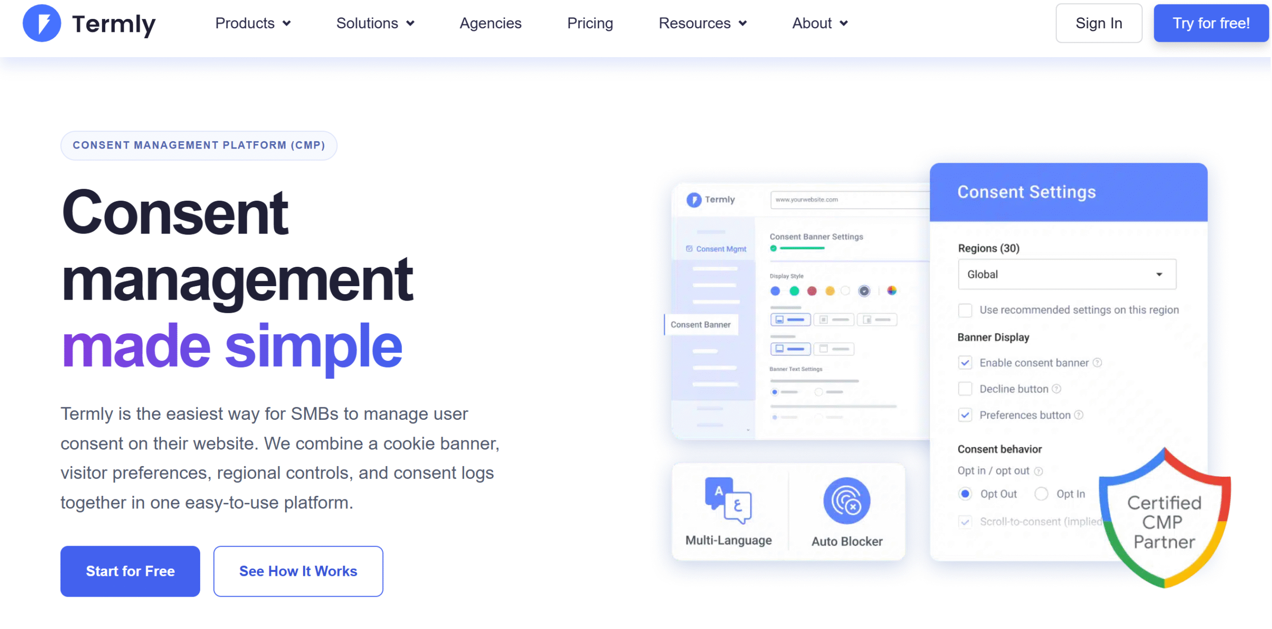 Termly Termly consent management platform